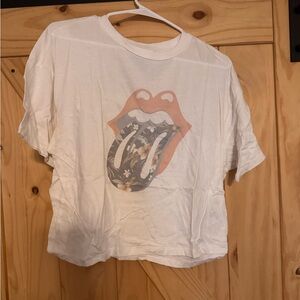 Rolling Stones Cropped Shirt